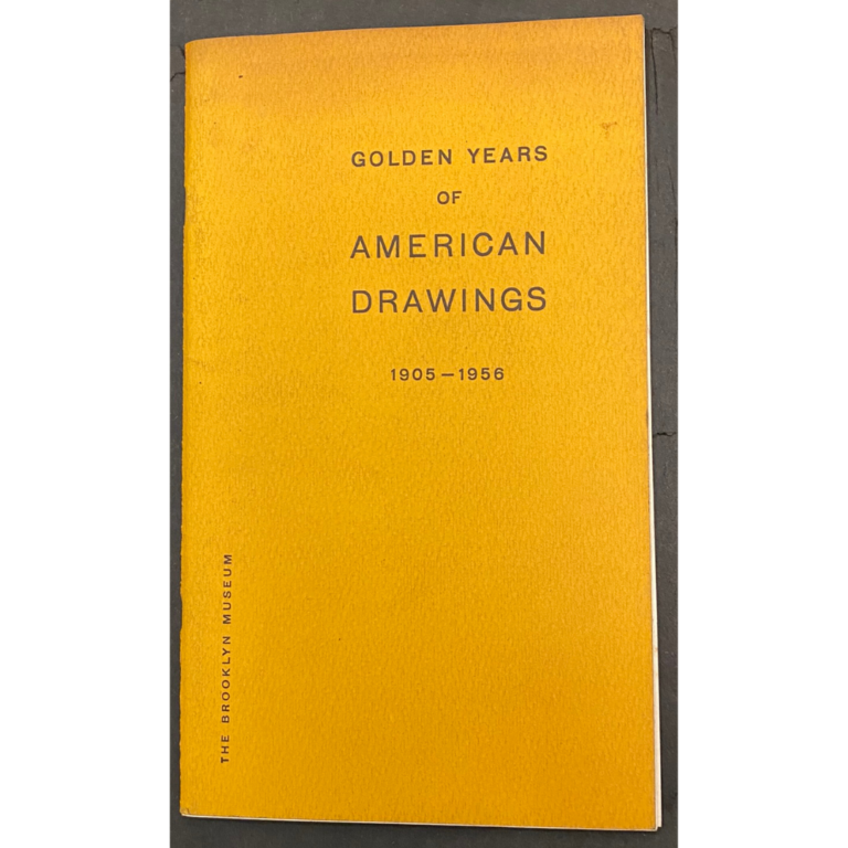 Golden Years of American Drawing: 1905–1956. Brooklyn, New York: Brooklyn Museum. Exhibition catalog.