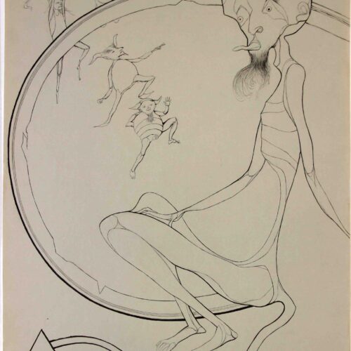 Untitled (Devil with Circle), n.d.