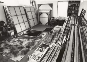 Dorothy Hood’ studio, Houston, TX, 1980s