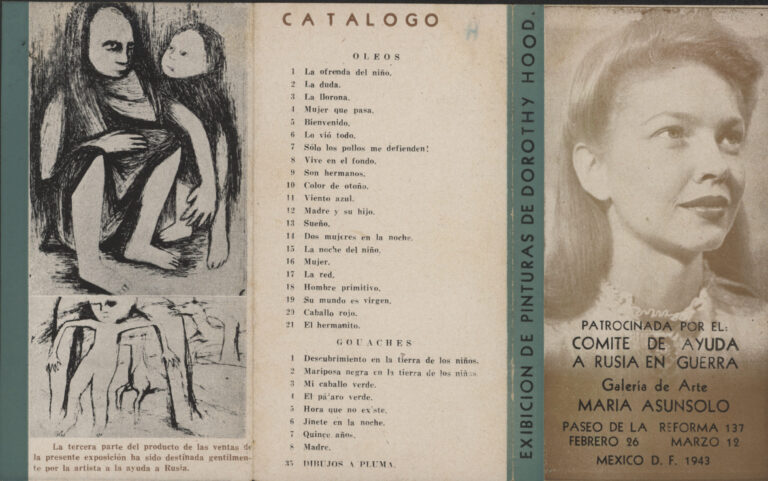 Neruda, Pablo. The Paintings of Dorothy Hood. Mexico City: Galería de Arte María Asúnsolo (GAMA). Exhibition brochure.